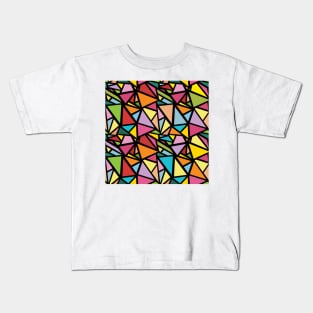 Colorful triangles pattern 8 Kids T-Shirt